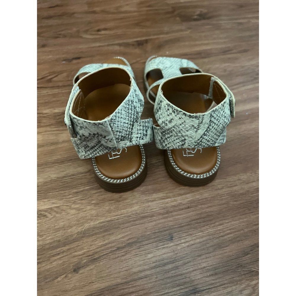 FRANCO SARTO Genevia Snakeskin Embossed Sandal Womens Size 5M Gladiator - Picture 4 of 9